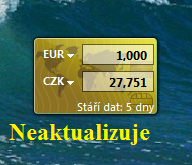 U této miniaplikace nedochází k aktualizaci
