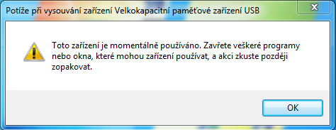 hláška zařízení je používáno.jpg