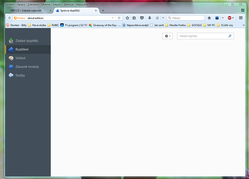 informace správy doplnků