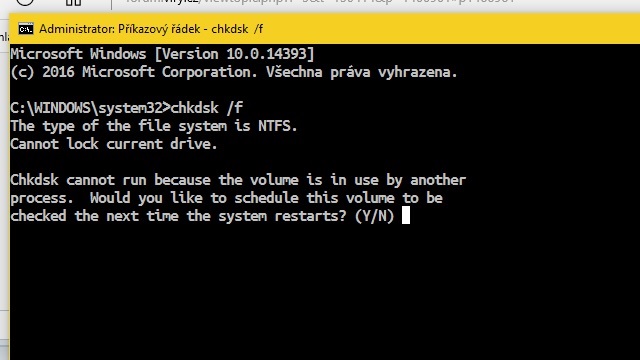 CHKDSK /F