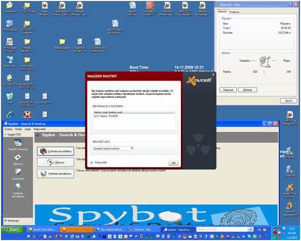 Avast nalezl Rootkit.JPG