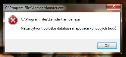 hlaska pri spusteni jakehokoliv programu s admin.pravy