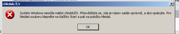 toto se mi objeví když to dám do příkazového řádku