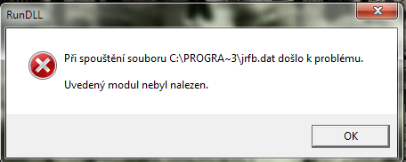 Zde přikládám chybu , která se objevuje při spuštění Win.